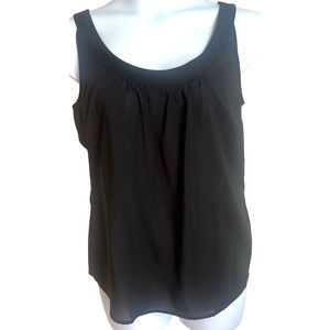 Chadwick’s Of Boston Blouse size 16 sleeveless shell top Black